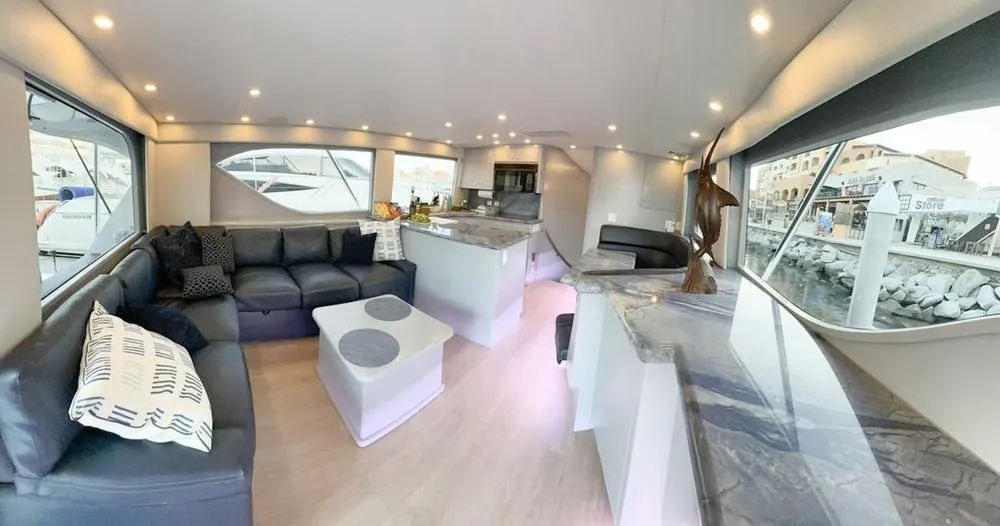 Helm station electronics aboard Lion Heart 60ft Hatteras yacht Cabo San Lucas