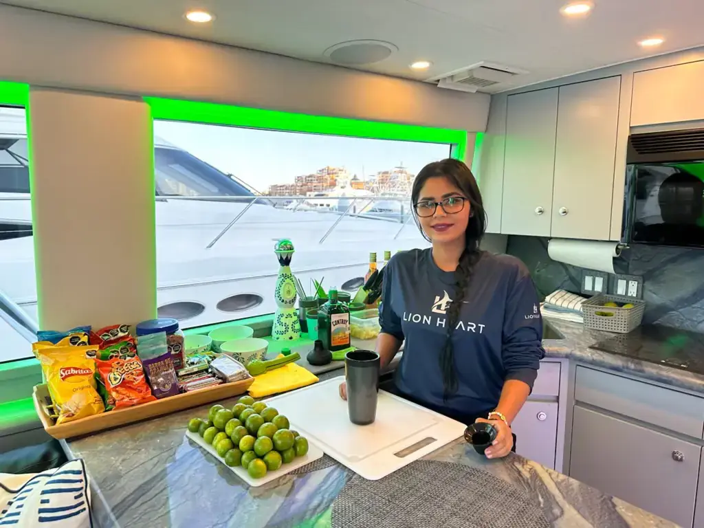Galley of Lion Heart 60ft Hatteras